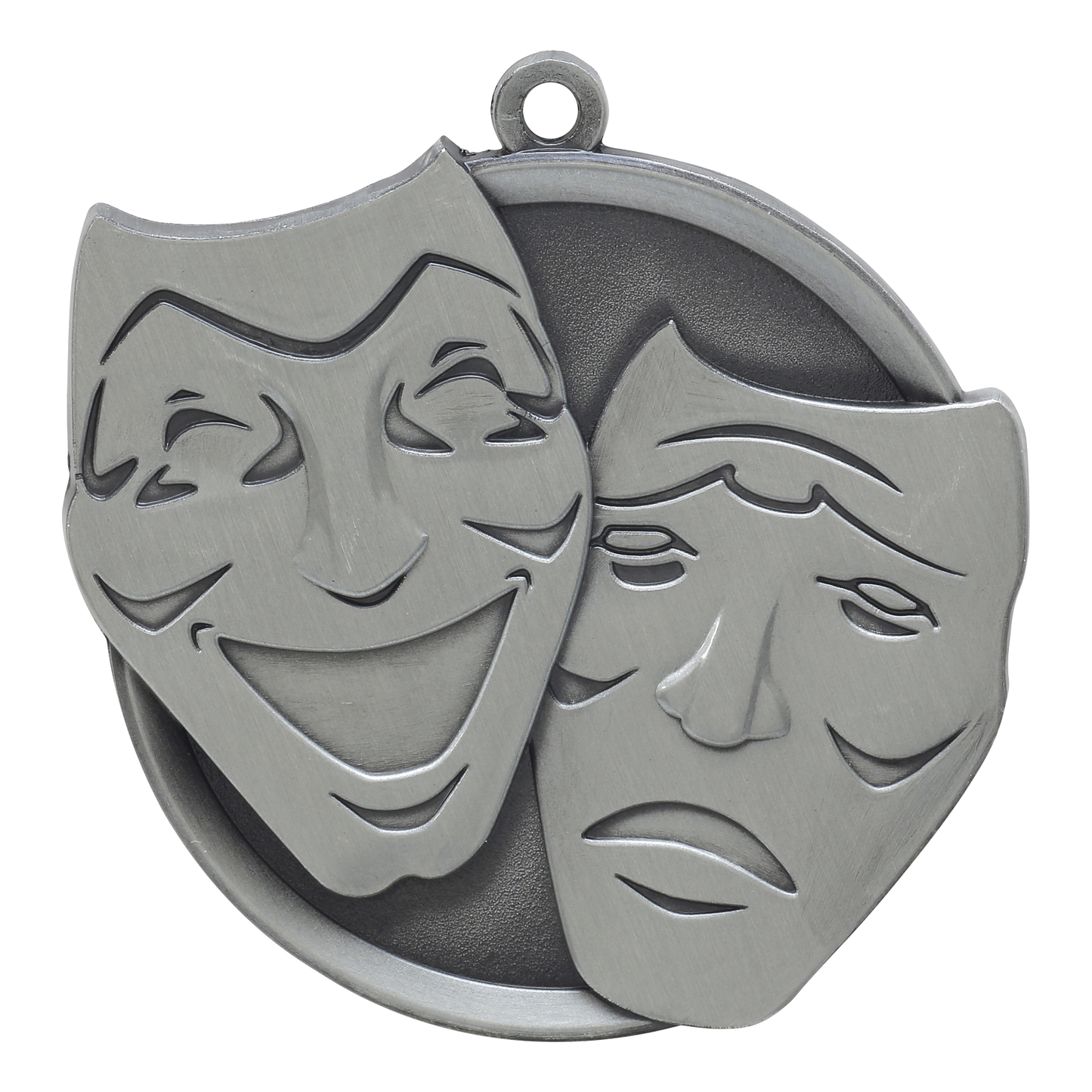 Mega Drama Medal 2.25" / Silver