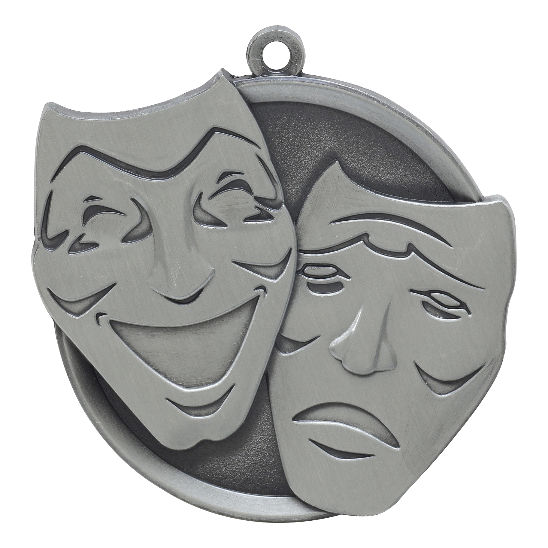 Mega Drama Medal 2.25" / Silver