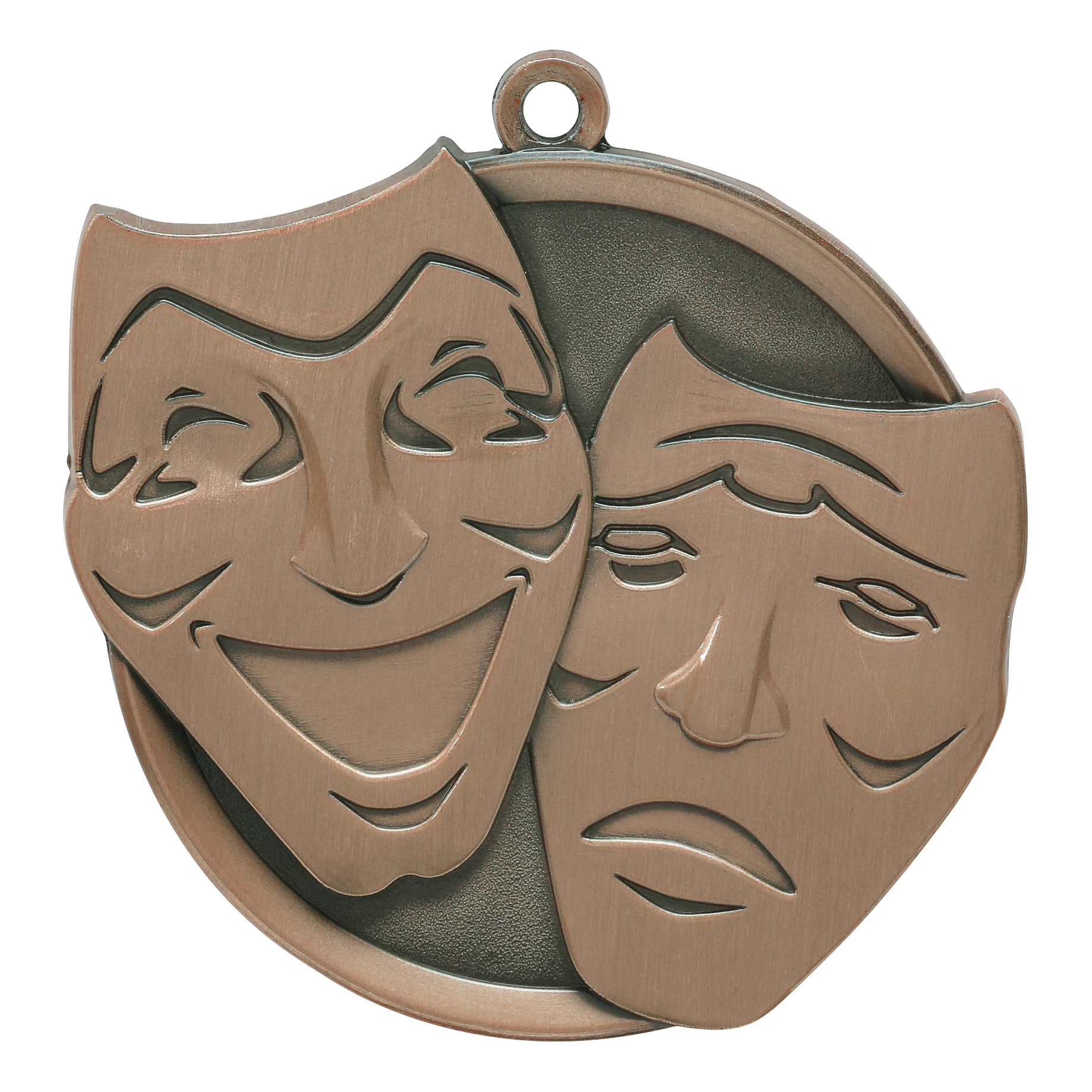 Mega Drama Medal 2.25" / Bronze (Copper Tone)
