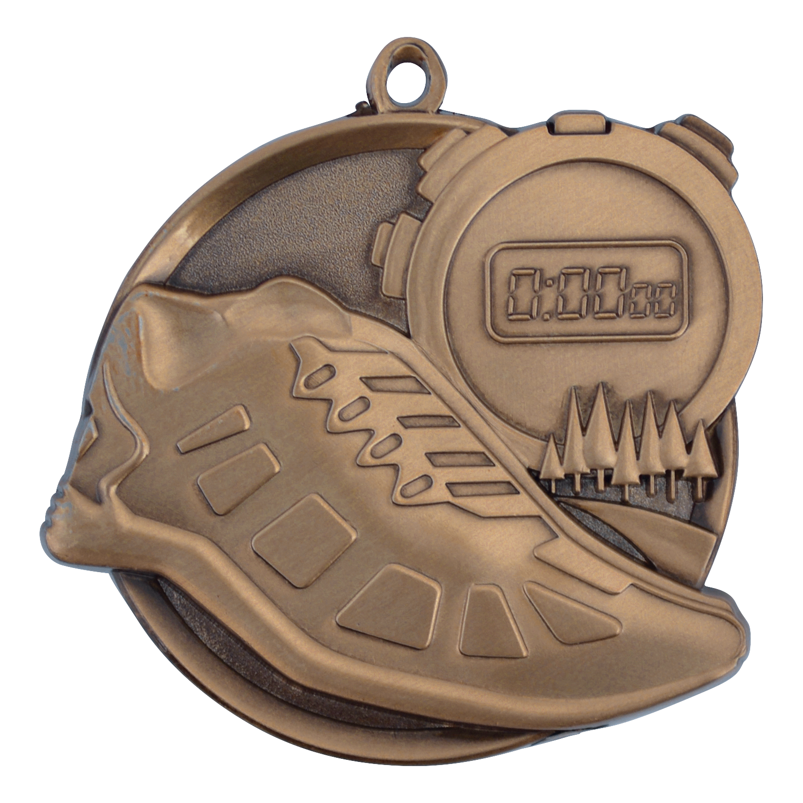 Mega Cross Country Medal 2.25" / Bronze (Copper Tone)
