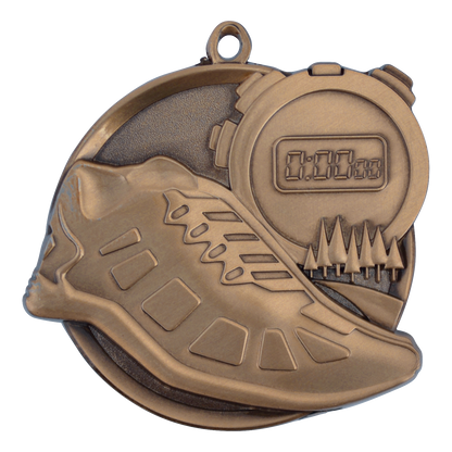Mega Cross Country Medal 2.25" / Bronze (Copper Tone)