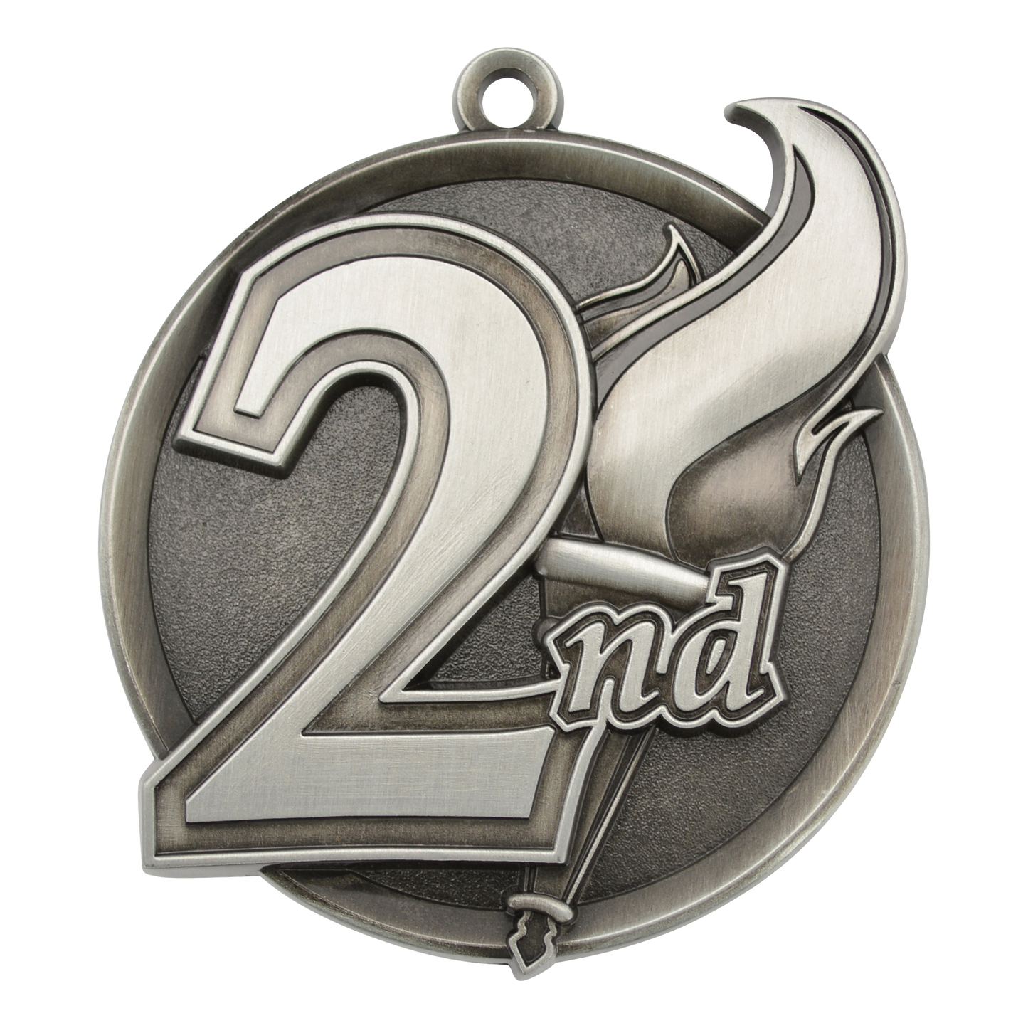 Mega 2nd Place Medal 2.25" / Silver