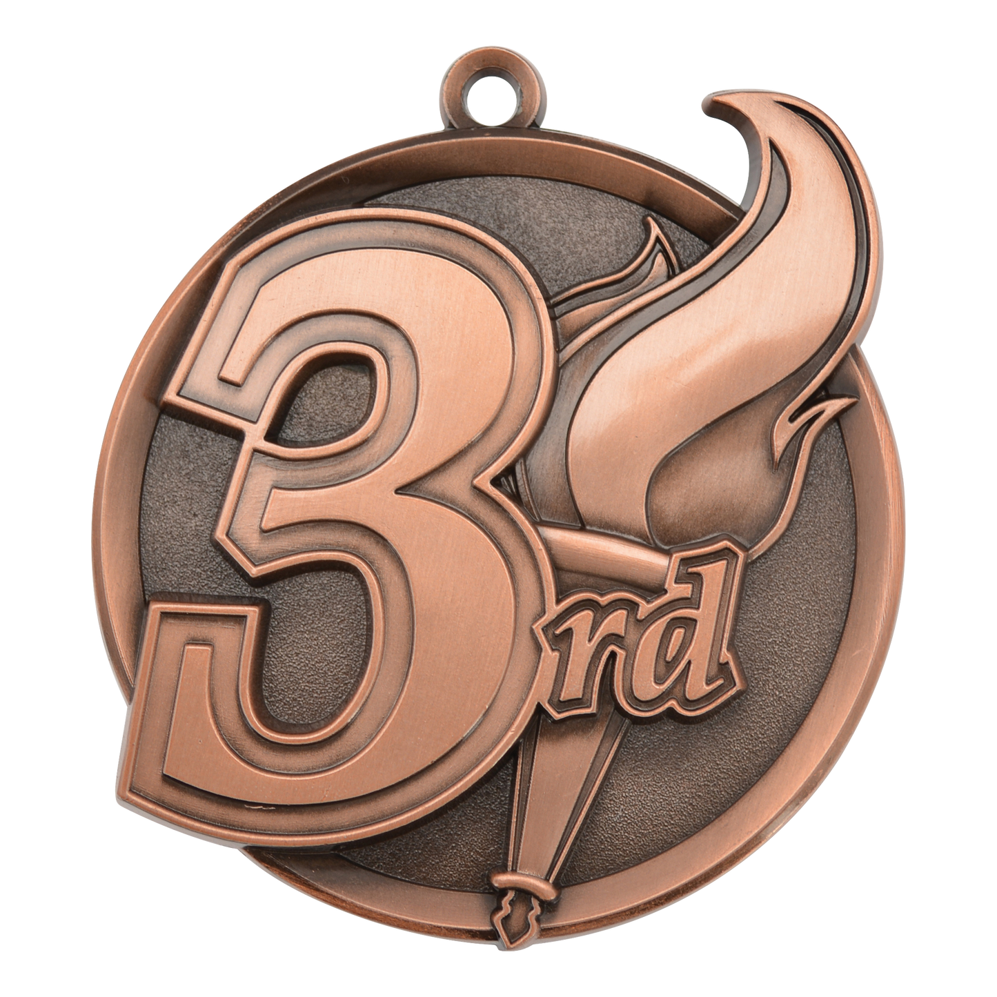 Mega 3rd Place Medal 2.25" / Bronze (Copper Tone)