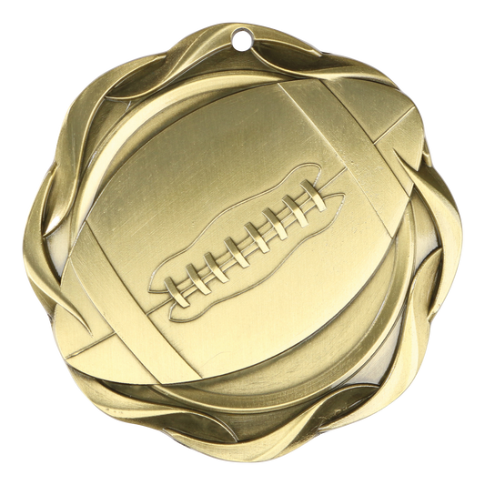 Fusion Football Medal 3" / Gold