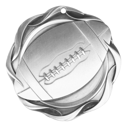 Fusion Football Medal 3" / Silver