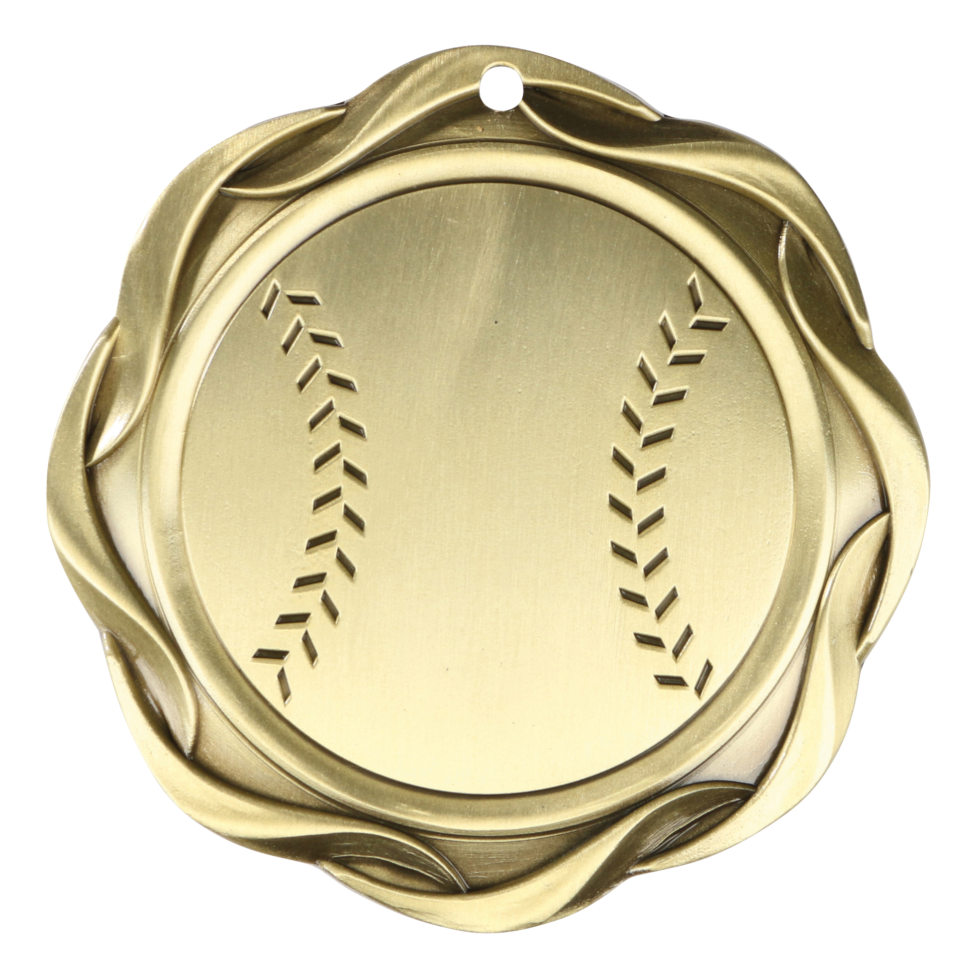 Fusion Baseball Medal 3" / Gold