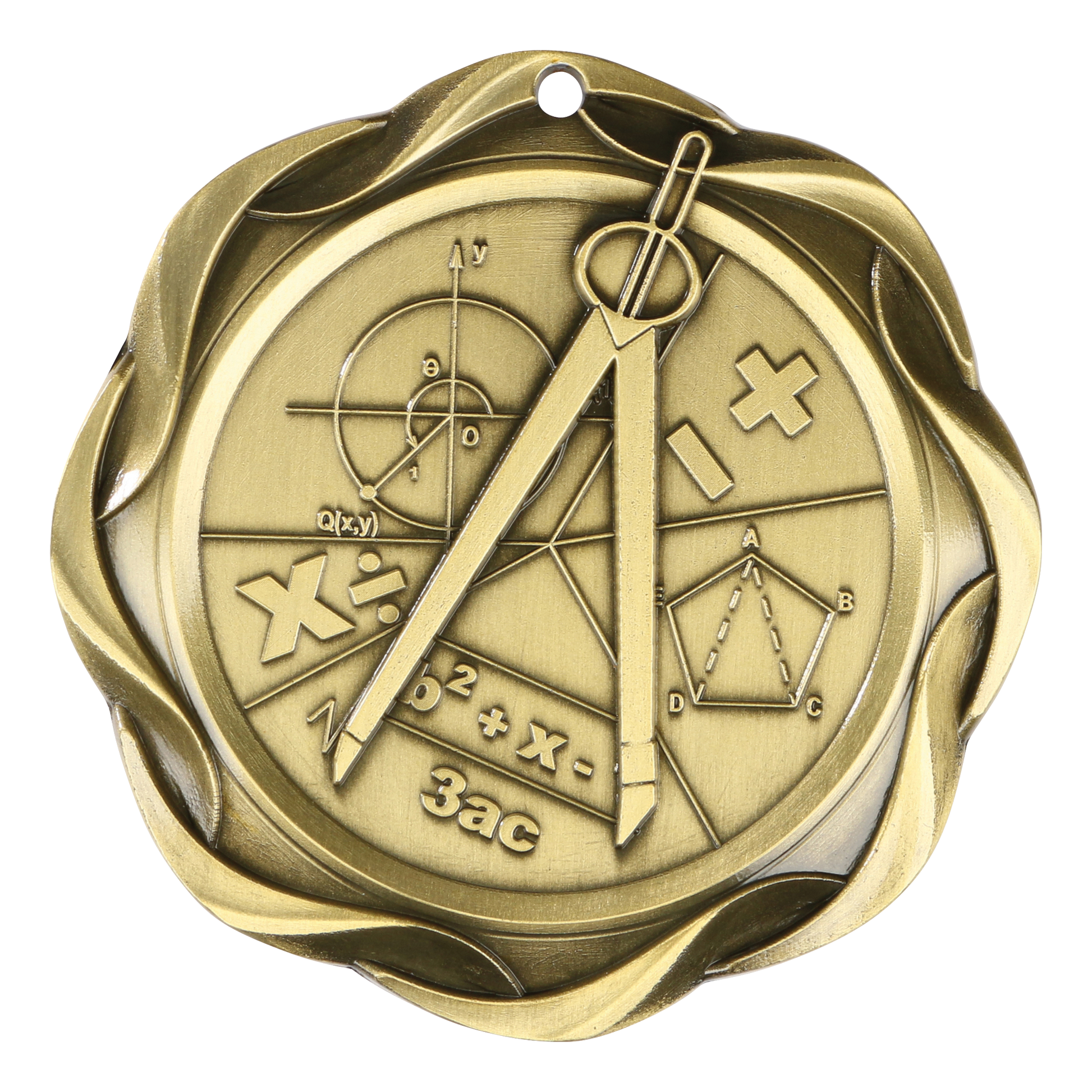 Fusion Math Medal 3" / Gold