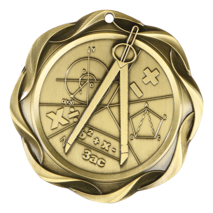 Fusion Math Medal 3" / Gold