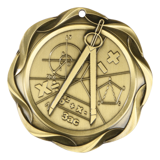 Fusion Math Medal 3" / Gold
