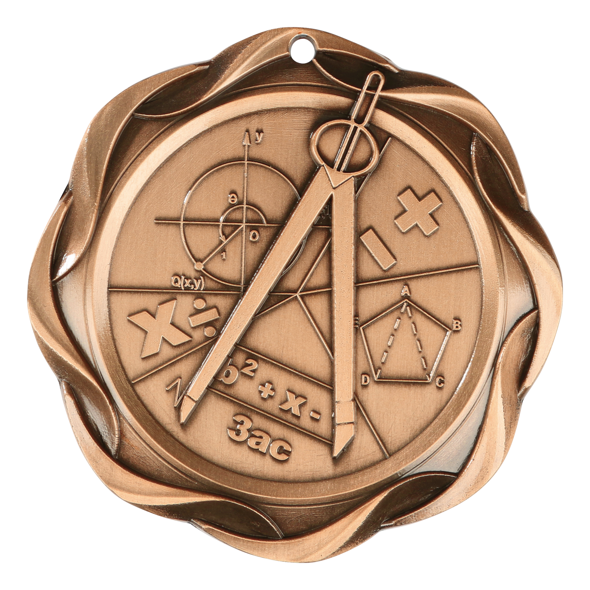 Fusion Math Medal 3" / Bronze (Copper Tone)