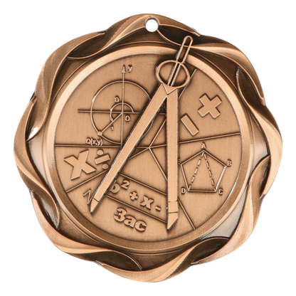 Fusion Math Medal 3" / Bronze (Copper Tone)