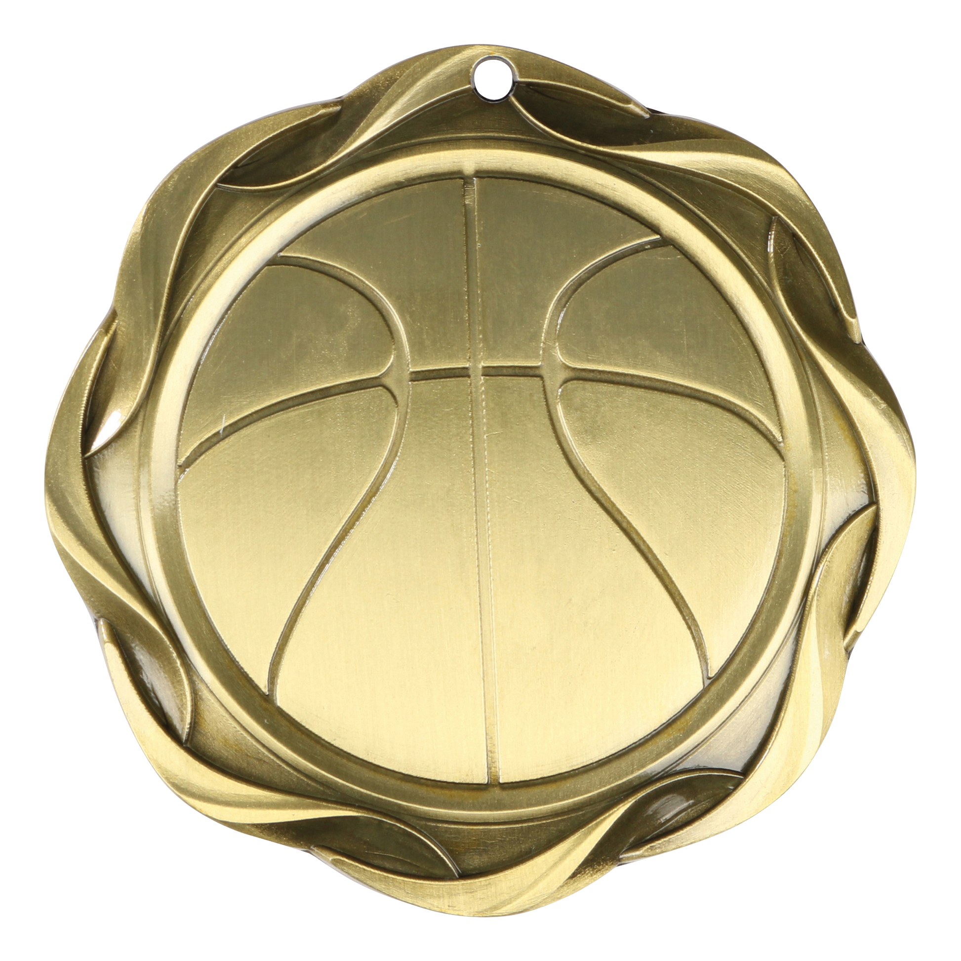 Fusion Basketball Medal 3" / Gold