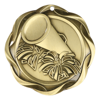 Fusion Cheer Medal 3" / Gold