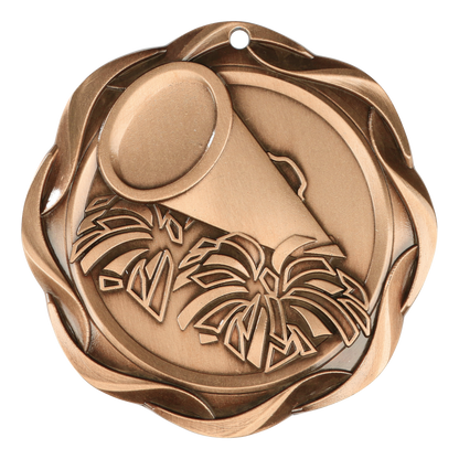Fusion Cheer Medal 3" / Bronze (Copper Tone)