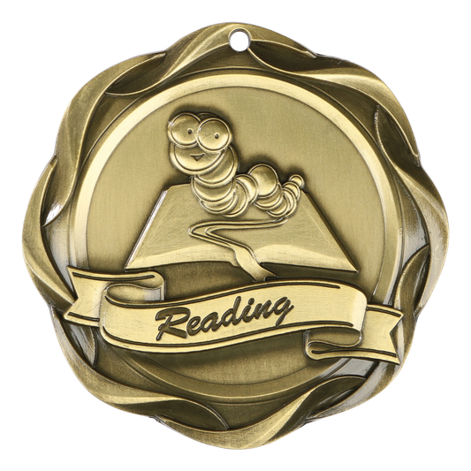 Fusion Reading Medal 3" / Gold