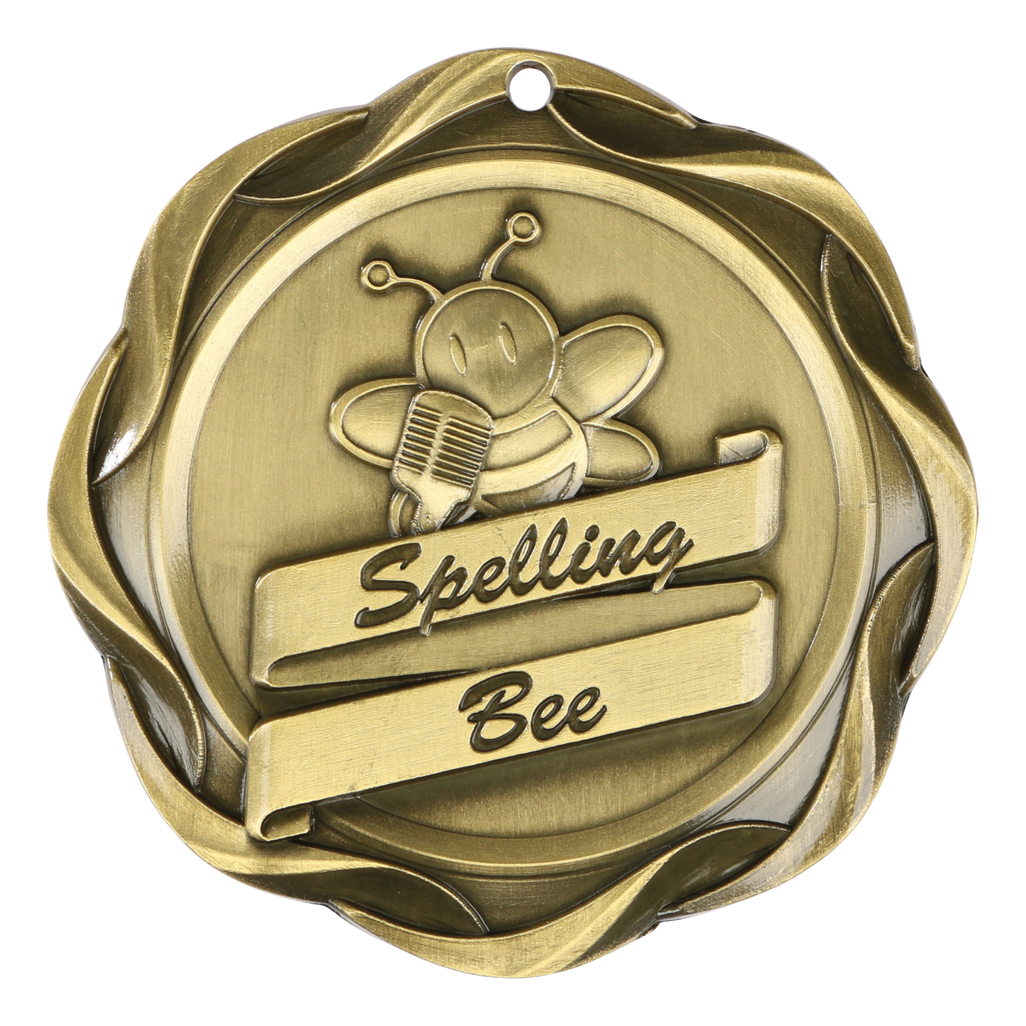 Fusion Spelling Bee Medal 3" / Gold