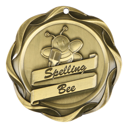 Fusion Spelling Bee Medal 3" / Gold
