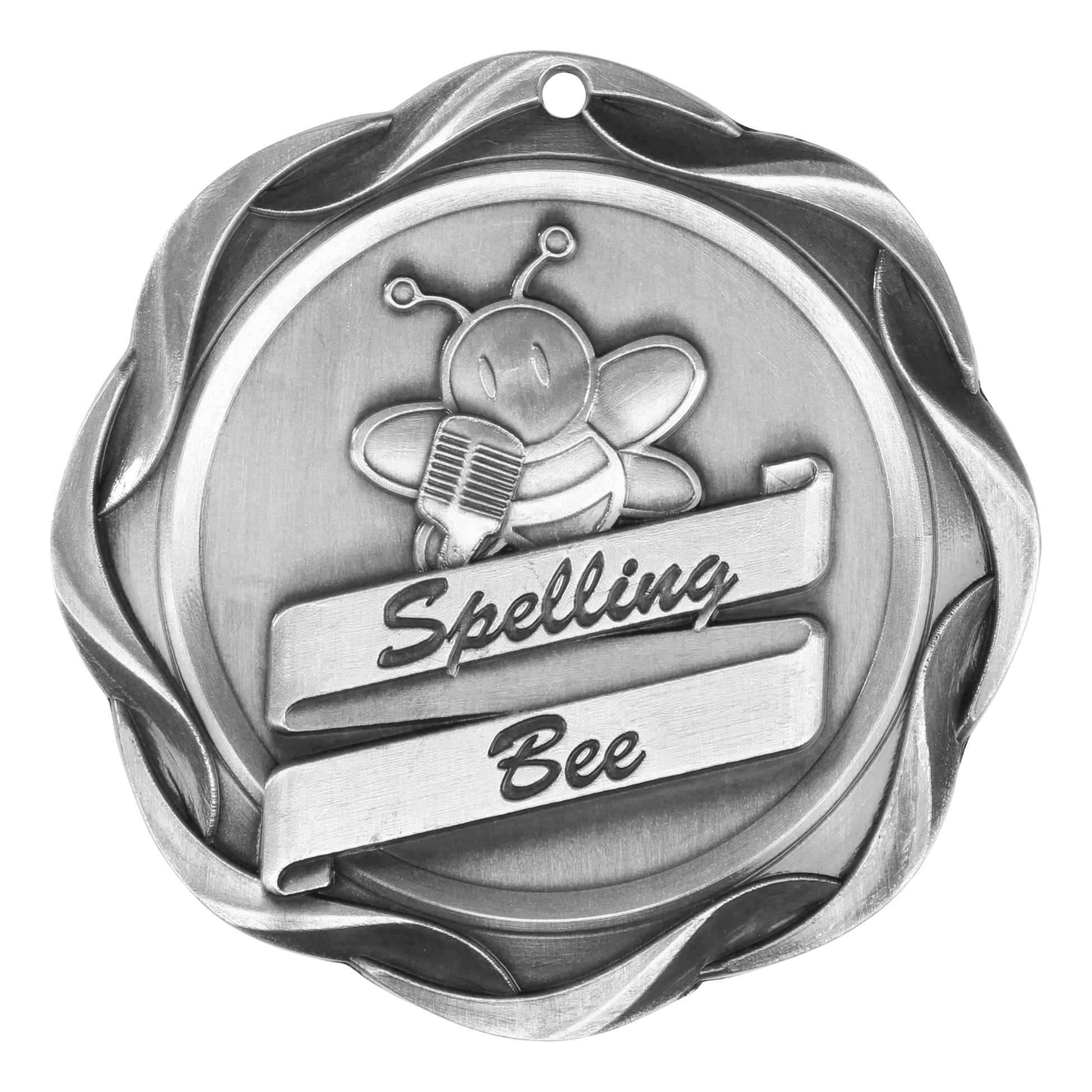 Fusion Spelling Bee Medal 3" / Silver