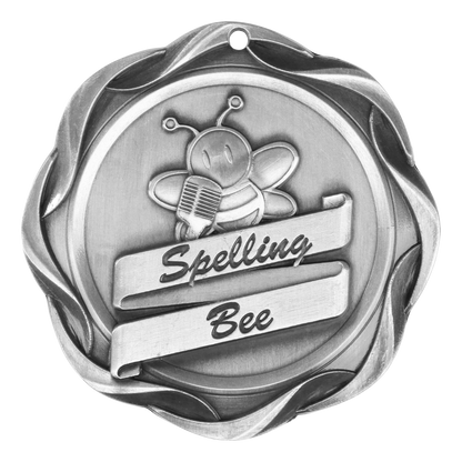 Fusion Spelling Bee Medal 3" / Silver