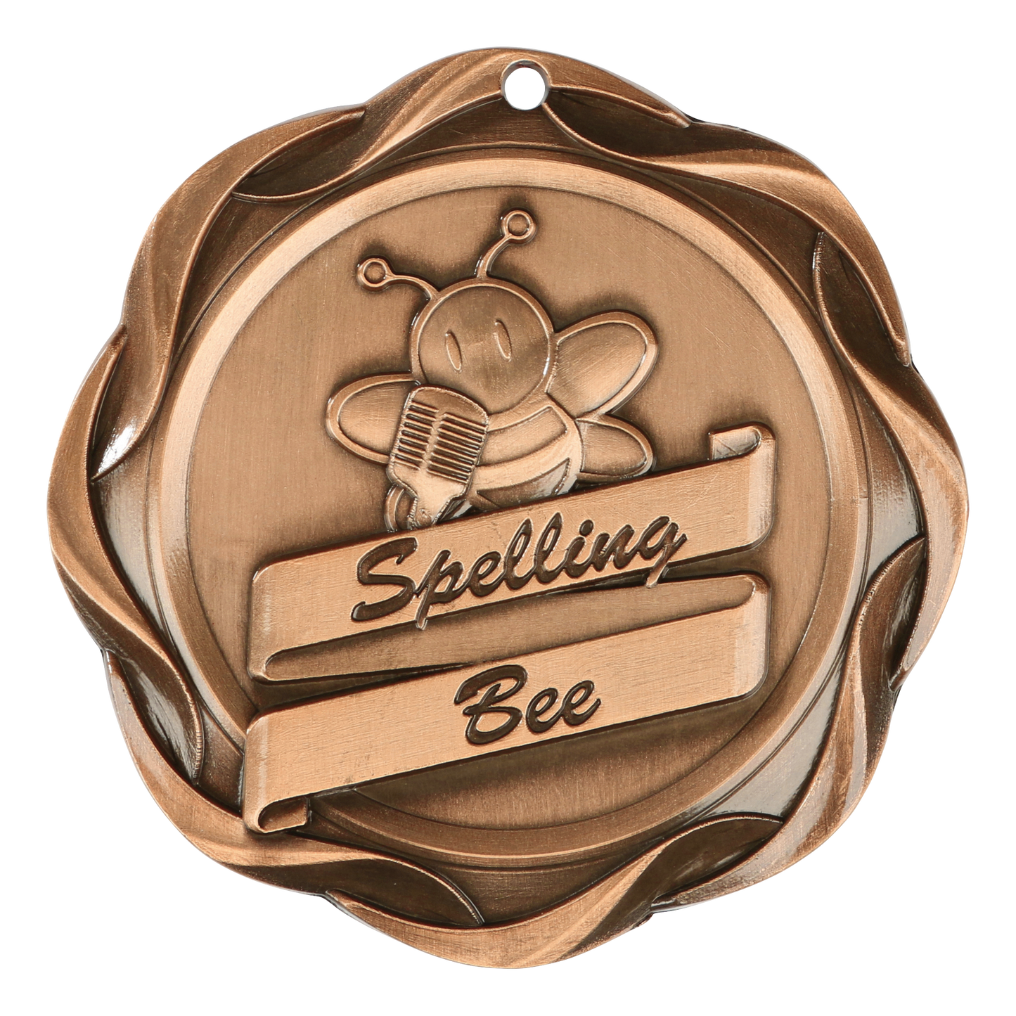 Fusion Spelling Bee Medal 3" / Bronze (Copper Tone)