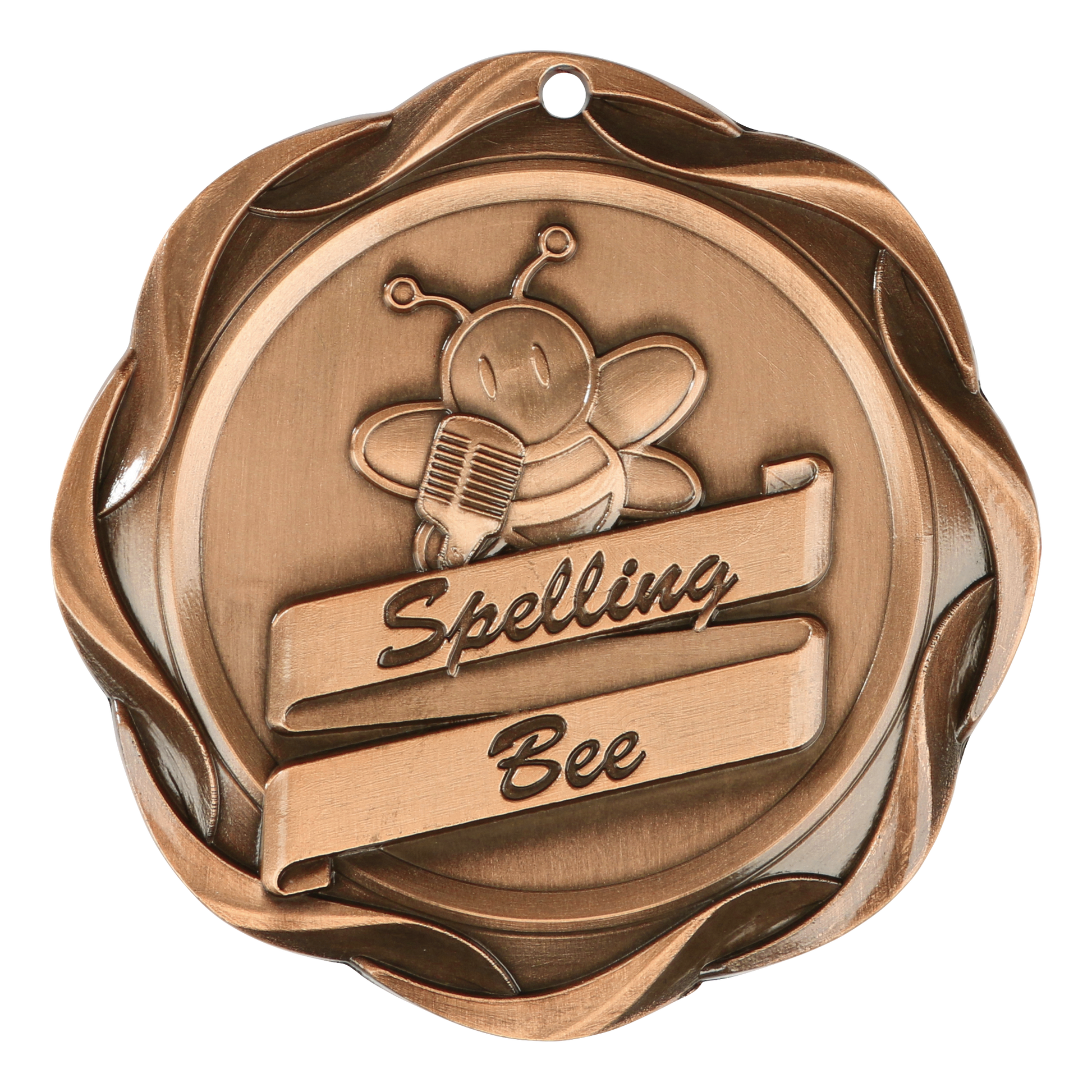 Fusion Spelling Bee Medal 3" / Bronze (Copper Tone)
