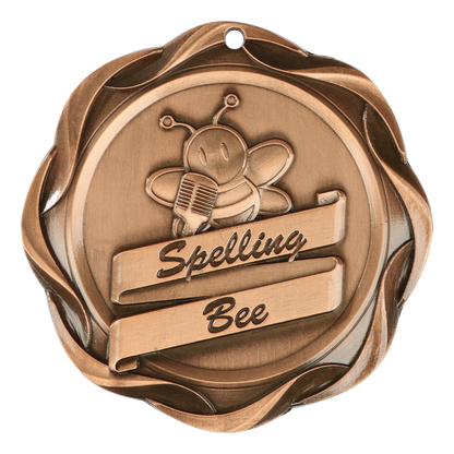 Fusion Spelling Bee Medal 3" / Bronze (Copper Tone)