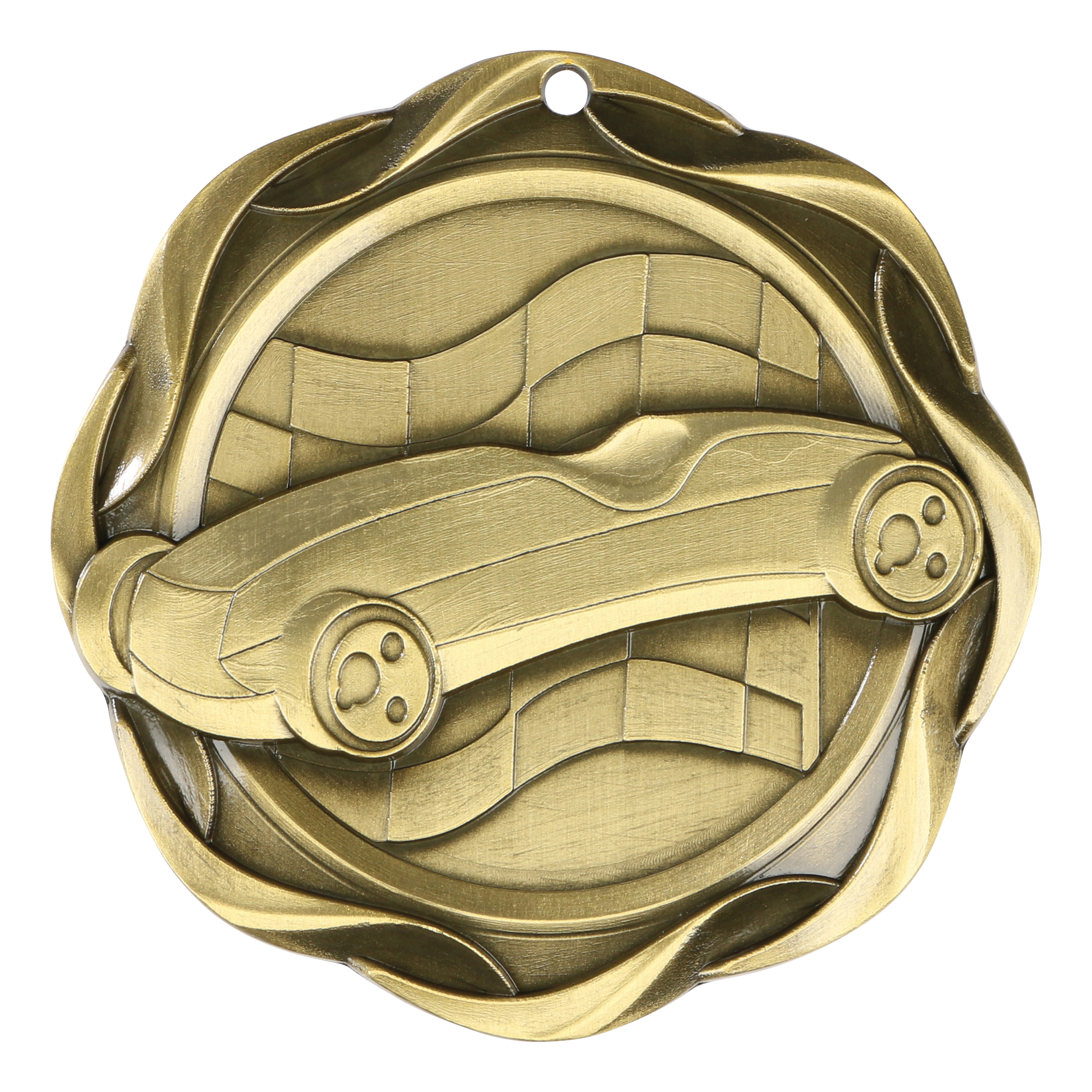 Fusion Pinewood Derby Medal 3" / Gold