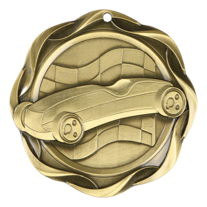 Fusion Pinewood Derby Medal 3" / Gold