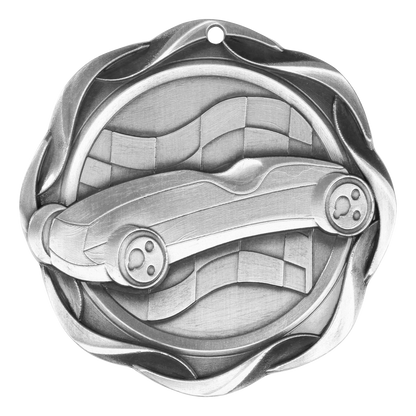 Fusion Pinewood Derby Medal 3" / Silver