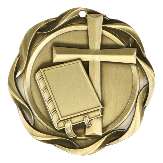 Fusion Christian Medal 3" / Gold