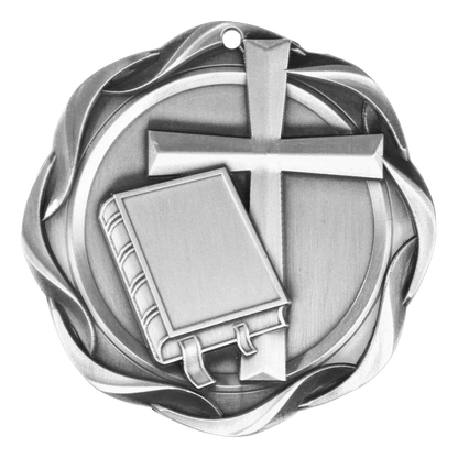 Fusion Christian Medal 3" / Silver
