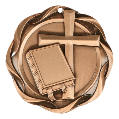 Fusion Christian Medal 3" / Bronze (Copper Tone)