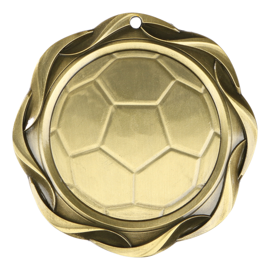 Fusion Soccer Medal 3" / Gold
