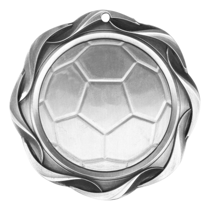 Fusion Soccer Medal 3" / Silver