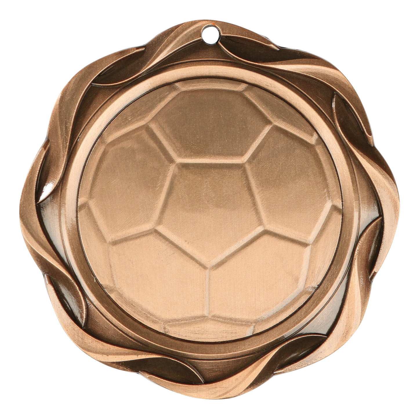 Fusion Soccer Medal 3" / Bronze (Copper Tone)