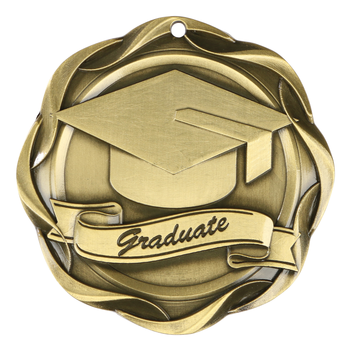 Fusion Graduation Medal 3" / Gold