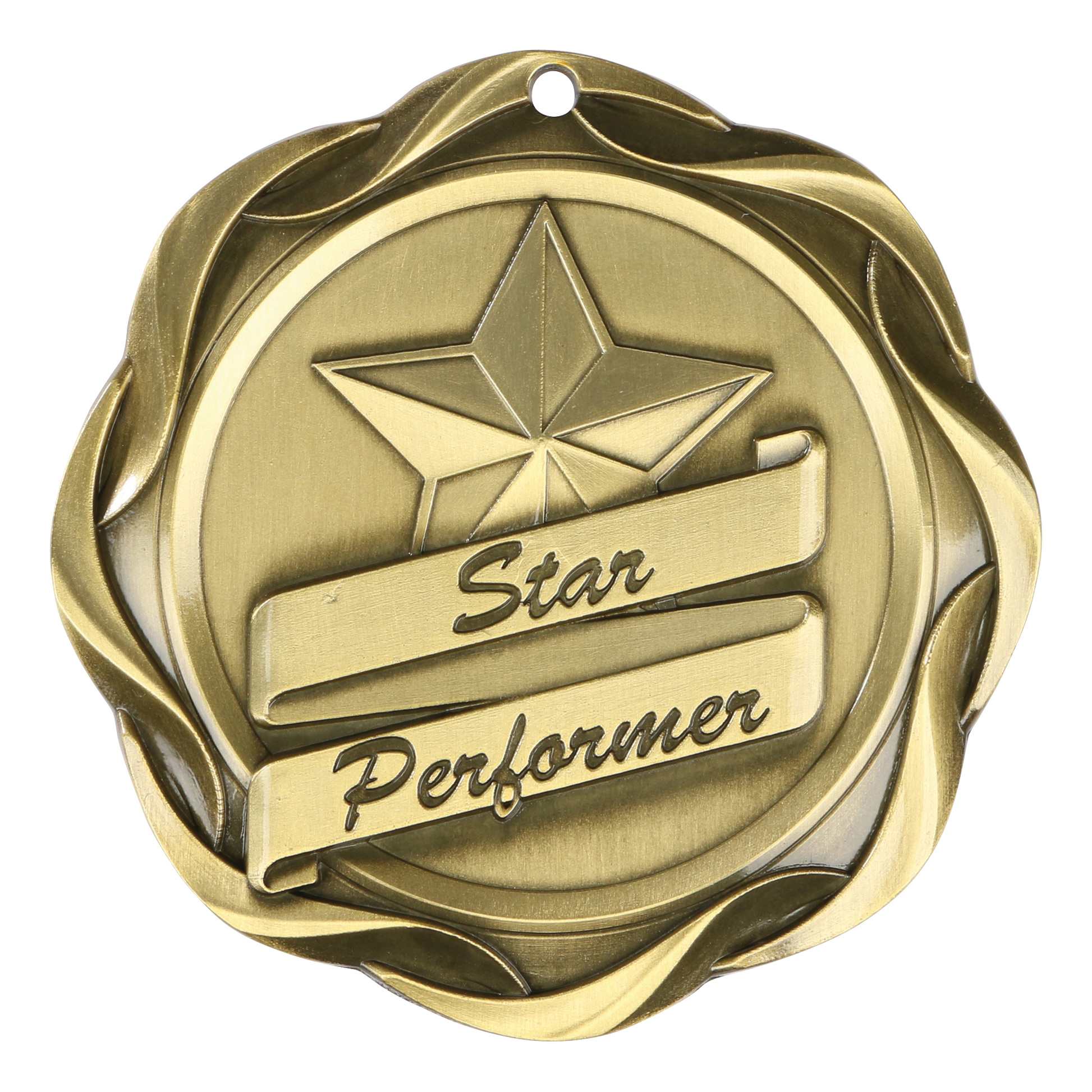 Fusion Star Performer Medal 3" / Gold