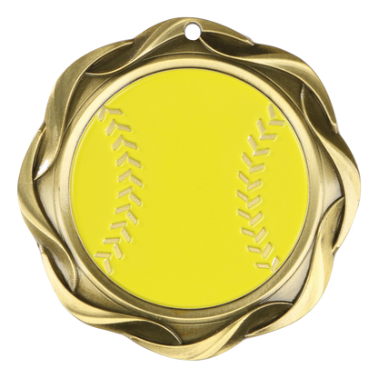 Fusion Softball Medal 3" / Gold