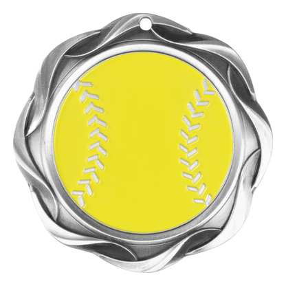 Fusion Softball Medal 3" / Silver