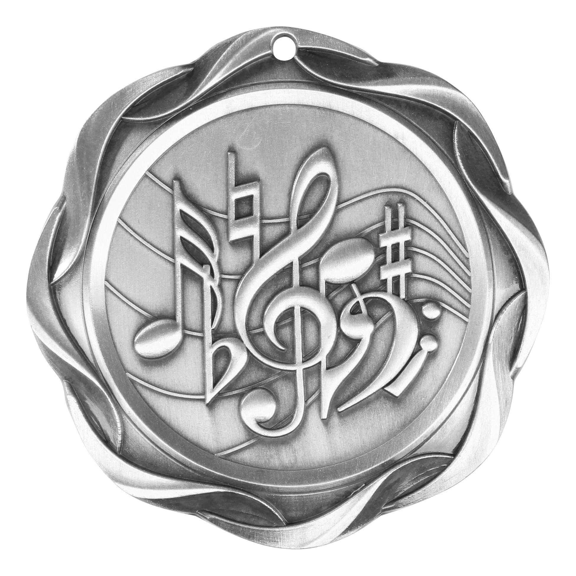 Fusion Music Medal 3" / Silver