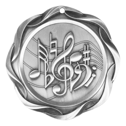 Fusion Music Medal 3" / Silver