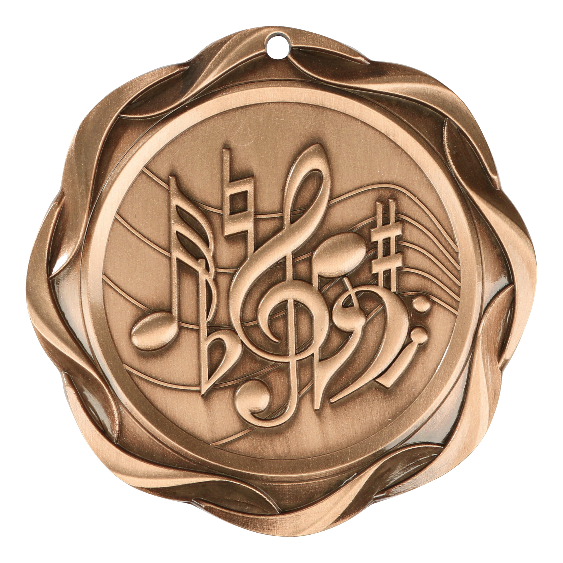 Fusion Music Medal 3" / Bronze (Copper Tone)