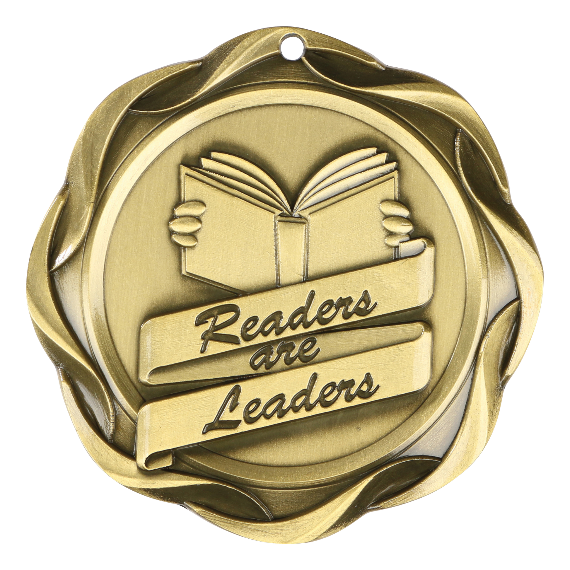 Fusion Readers Are Leaders Medal 3" / Gold