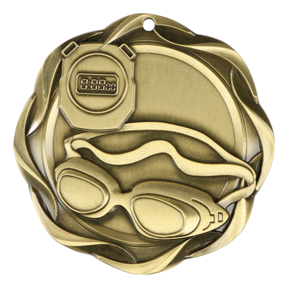 Fusion Swim Medal 3" / Gold