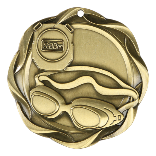 Fusion Swim Medal 3" / Gold
