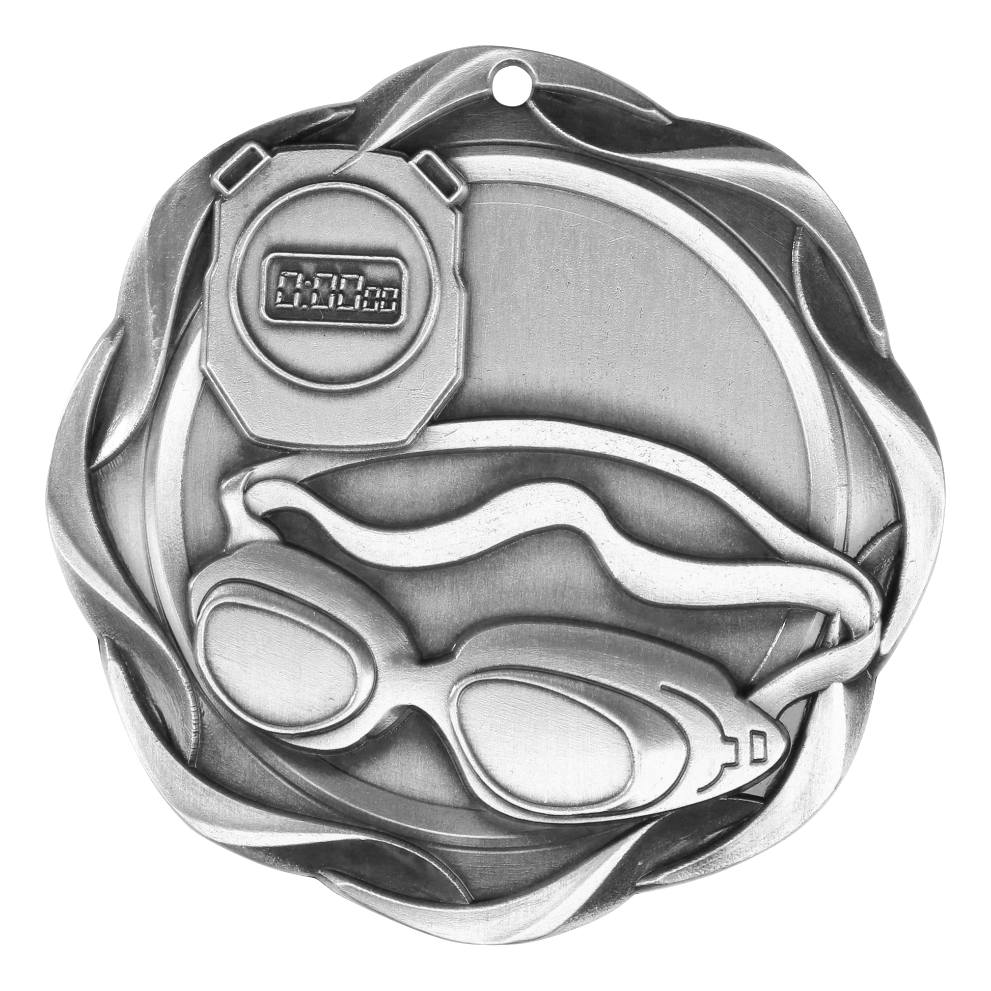 Fusion Swim Medal 3" / Silver