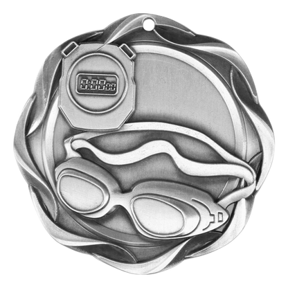 Fusion Swim Medal 3" / Silver