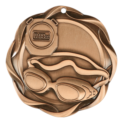 Fusion Swim Medal 3" / Bronze (Copper Tone)
