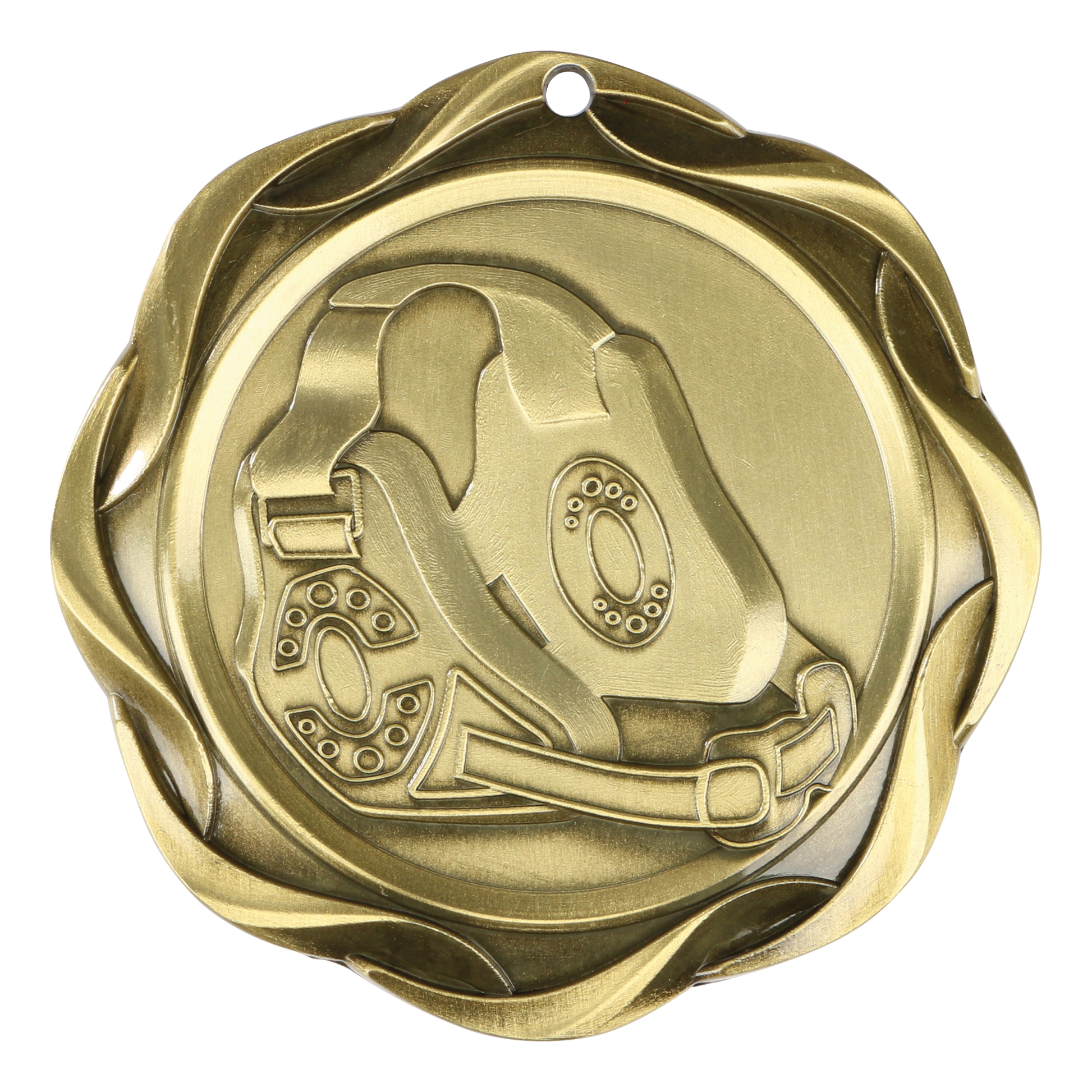 Fusion Wrestling Medal 3" / Gold