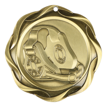 Fusion Wrestling Medal 3" / Gold